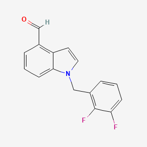 1-(2,3-Difluorobenzyl)indole-4-carbaldehyde