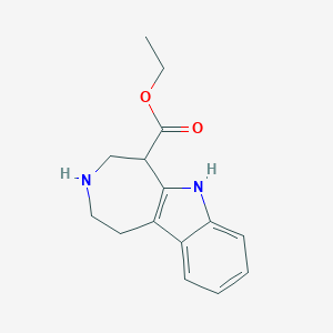 molecular formula C15H18N2O2 B8338090 Ethyl 1,2,3,4,5,6-hexahydroazepino[4,5-b]indole-5-carboxylate 