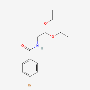 molecular formula C13H18BrNO3 B8338109 4-bromo-N-(2,2-diethoxyethyl)benzamide 