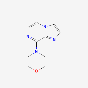 molecular formula C10H12N4O B8338187 8-Morpholinoimidazo[1,2-a]pyrazine 