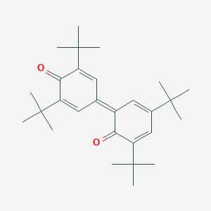 molecular formula C28H40O2 B083382 2,4-Ditert-butyl-6-(3,5-ditert-butyl-4-oxocyclohexa-2,5-dien-1-ylidene)cyclohexa-2,4-dien-1-one CAS No. 14328-90-6