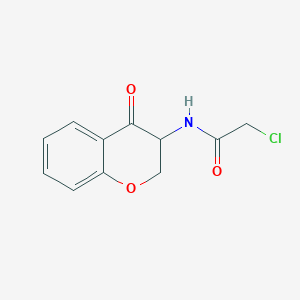 2-chloro-N-(4-oxo-chroman-3-yl)-acetamide