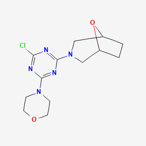 3-(4-Chloro-6-morpholin-4-yl-1,3,5-triazin-2-yl)-8-oxa-3-azabicyclo[3.2.1]octane