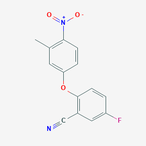 5-Fluoro-2-(3-methyl-4-nitrophenoxy)-benzonitrile