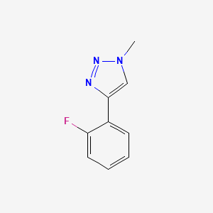 molecular formula C9H8FN3 B8338344 4-(2-fluorophenyl)-1-methyl-1H-1,2,3-triazole 
