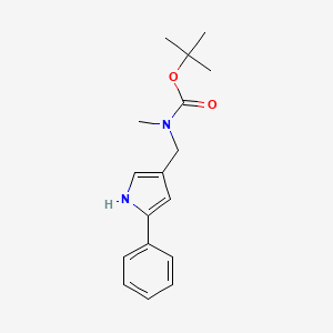 Tert-butyl methyl[(5-phenyl-1H-pyrrol-3-YL)methyl]carbamate