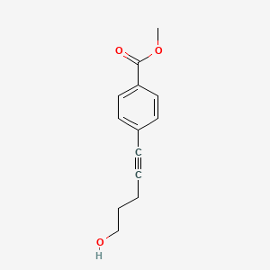 Methyl 4-(5-hydroxy-1-pentynyl)benzoate