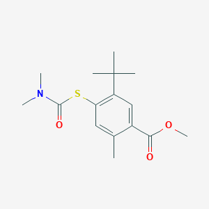 5-Tert-butyl-4-dimethylcarbamoylsulfanyl-2-methyl-benzoic acid methyl ester