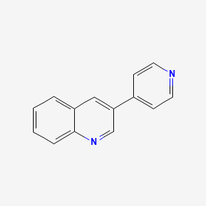 molecular formula C14H10N2 B8338458 3-(4-Pyridinyl)quinoline 