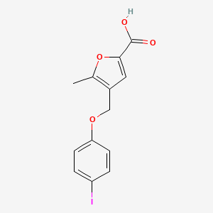 4-(4-Iodo-phenoxymethyl)-5-methyl-furan-2-carboxylic acid