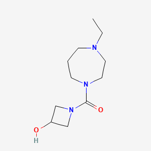 molecular formula C11H21N3O2 B8338754 1-[(4-Ethyl-1,4-diazepan-1-yl)carbonyl]azetidin-3-ol 