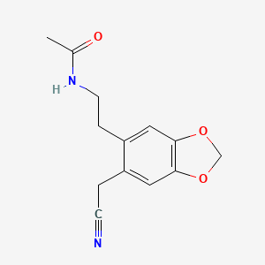 N-(6-Cyanomethyl-3,4-methylenedioxyphenethyl) acetamide