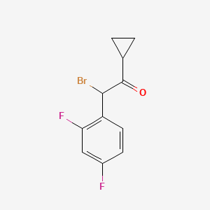 2-Bromo-2-(2,4-difluorophenyl)-1-cyclopropylethanone