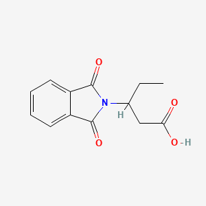 molecular formula C13H13NO4 B8338859 3-Phthalimidovaleric acid 