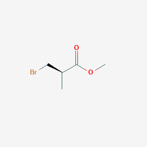 molecular formula C5H9BrO2 B008339 Methyl (R)-(+)-3-bromo-2-methylpropionate CAS No. 110556-33-7