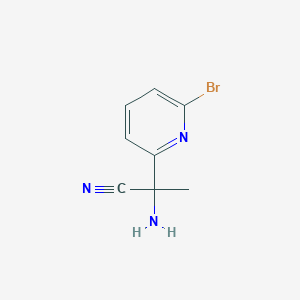 2-Amino-2-(6-bromopyridin-2-yl)propanenitrile