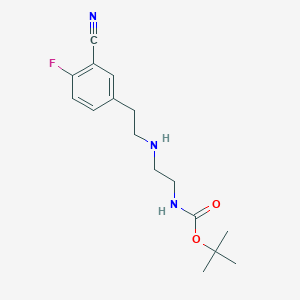 tert-Butyl (2-{[2-(3-cyano-4-fluorophenyl)ethyl]amino}ethyl)carbamate