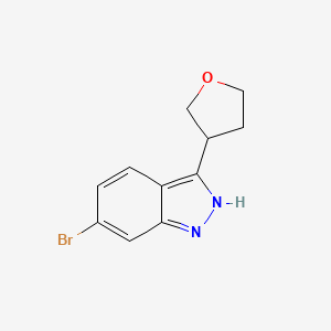 6-bromo-3-(tetrahydro-3-furanyl)-1H-indazole
