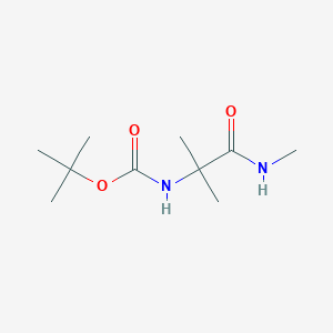 molecular formula C10H20N2O3 B8339432 N2-(tert-butoxycarbonyl)-N1,2-dimethylalaninamide CAS No. 84827-08-7