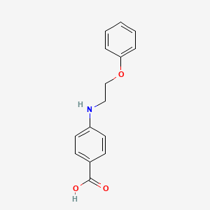 molecular formula C15H15NO3 B8339526 p-(2-Phenoxyethylamino)benzoic acid 