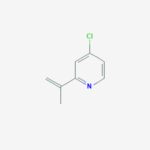 molecular formula C8H8ClN B8339544 4-Chloro-2-isopropenylpyridine 