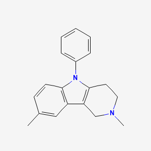2,8-Dimethyl-5-phenyl-2,3,4,5-tetrahydro-1H-pyrido[4,3-b]indole