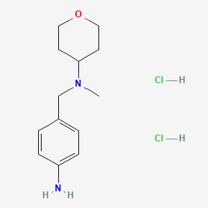 4-[N-methyl-N-(tetrahydro-2H-pyran-4-yl)aminomethyl]aniline dihydrochloride