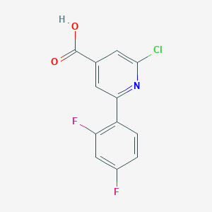 2-Chloro-6-(2,4-difluorophenyl)isonicotinic acid