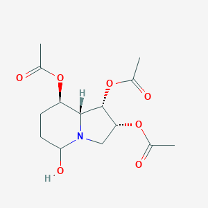 [(1S,2R,8R,8aR)-1,2-diacetyloxy-5-hydroxy-1,2,3,5,6,7,8,8a-octahydroindolizin-8-yl] acetate