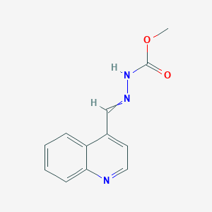 molecular formula C12H11N3O2 B8340510 Methyl (4-quinolinylmethylene)carbazate 