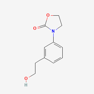 3-[3-(2-Hydroxyethyl)phenyl]-1,3-oxazolidin-2-one