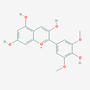 molecular formula C17H15O7+ B083408 锦葵红素 CAS No. 10463-84-0
