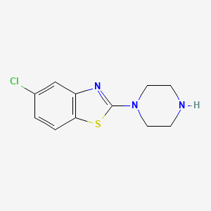 molecular formula C11H12ClN3S B8340889 5-Chloro-2-piperazin-1-yl-benzothiazole 
