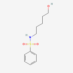 molecular formula C11H17NO3S B8341039 N-(5-hydroxypentyl)benzenesulphonamide 