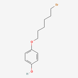 molecular formula C12H17BrO2 B8341051 4-(6-Bromohexyloxy)phenol 