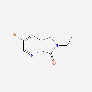 molecular formula C9H9BrN2O B8341094 3-Bromo-6-ethyl-5H-pyrrolo[3,4-b]pyridin-7(6H)-one 