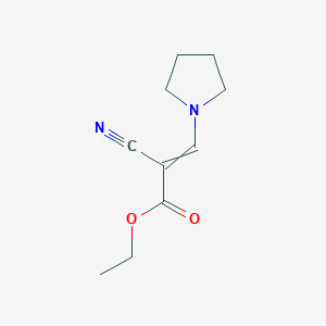 molecular formula C10H14N2O2 B8341109 Ethyl pyrrolidino-methylenecyanoacetate 