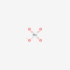 molecular formula MnO4(−)<br>MnO4- B083412 高锰酸盐 CAS No. 14333-13-2