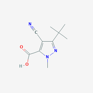 5-tert-Butyl-4-cyano-2-methyl-2H-pyrazole-3-carboxylic acid