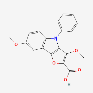 3,7-Dimethoxy-4-phenyl-4H-furo[3,2-b]indole-2-carboxylic acid