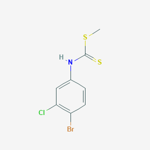 molecular formula C8H7BrClNS2 B083416 methyl N-(4-bromo-3-chlorophenyl)carbamodithioate CAS No. 13037-38-2