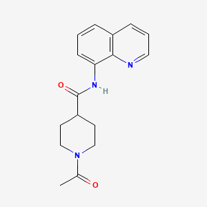 1-Acetyl-N-(quinolin-8-yl)-4-piperidinecarboxamide
