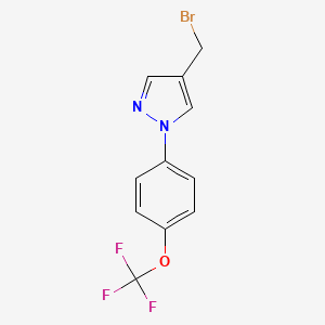 4-(bromomethyl)-1-[4-(trifluoromethoxy)phenyl]-1H-pyrazole