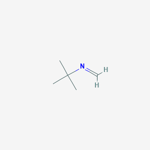 molecular formula C5H11N B083417 2-Propanamine, 2-methyl-N-methylene- CAS No. 13987-61-6