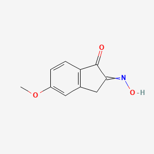 molecular formula C10H9NO3 B8341757 5-Methoxyindan-1,2-dione-2-oxime 