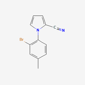 molecular formula C12H9BrN2 B8341759 1-(2-Bromo-4-methylphenyl)pyrrole-2-carbonitrile 