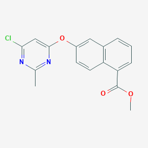 6-(6-Chloro-2-methyl-pyrimidin-4-yloxy)-naphthalene-1-carboxylic acid methyl ester