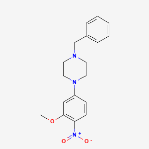 1-Benzyl-4-(3-methoxy-4-nitrophenyl)piperazine