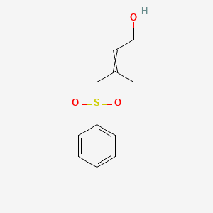 3-Methyl-4-(4-methylbenzene-1-sulfonyl)but-2-en-1-ol