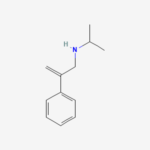 molecular formula C12H17N B8341821 N-isopropyl-2-phenyl-2-propenylamine 